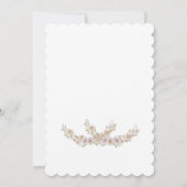 Coquette purple bow baby shower Invitation  Einladung (Rückseite)