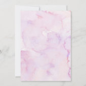 Coquette Purple Butterfly baptism and 1st birthday Einladung (Rückseite)