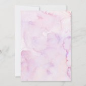 Coquette Purple Butterfly Twins Baby Shower Einladung (Rückseite)