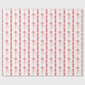 Coquette Red & Pink Bows Geschenkpapier (Flach)