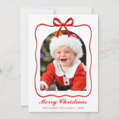 Coquette Ribbon Foto Arch Frohe Weihnachten (Vorderseite)