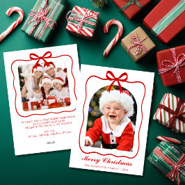 Coquette Ribbon Foto Arch Frohe Weihnachten