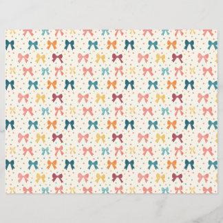 Coquette Ribbon Muster Polka Dots Scrapbook Papier