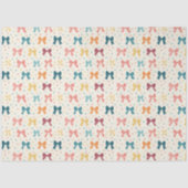 Coquette Ribbon Pattern with Polka Dots Seidenpapier (Vorderseite)