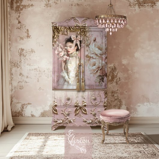 Coquette Romantisches Barock Seidenpapier