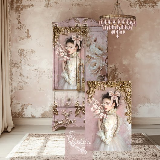 Coquette Romantisches Barock Seidenpapier