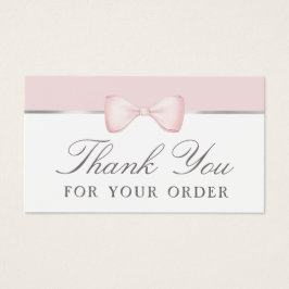 Coquette rosa Bogen danke Discount-Karte