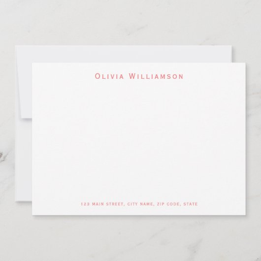 Coquette Rosa Bogen Dankeskarte (Rückseite)