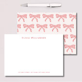 Coquette Rosa Bogen Dankeskarte