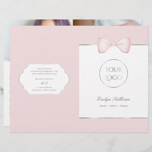 Coquette Rosa Bug Services Menübroschüre (Vorne/Hinten)