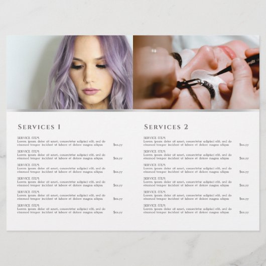 Coquette Rosa Bug Services Menübroschüre (Rückseite)