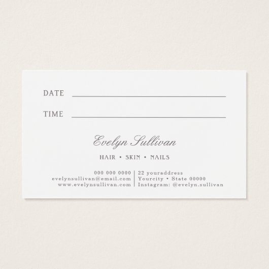 Coquette Rosa Bugbearbeitungskarte (Rückseite)