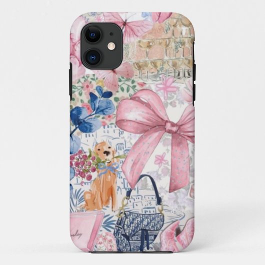 Coquette rosa BugCollage Case (Rückseite)