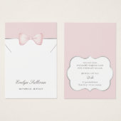 Coquette rosa Bugketten-Display-Karte (Vorne & Hinten)