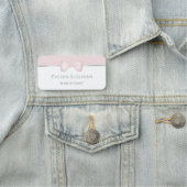 Coquette rosa Bugmagnetiummarke Namensschild (Beispiel)