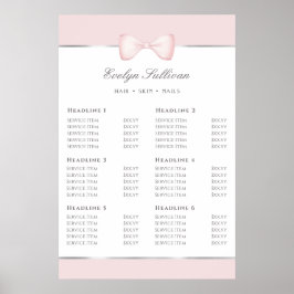 Coquette rosa Bugpreisliste Poster
