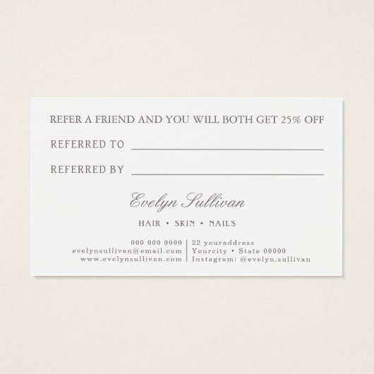 Coquette Rosa Bugverweiskarte (Rückseite)