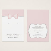 Coquette Rosa Ohrring (Vorne & Hinten)