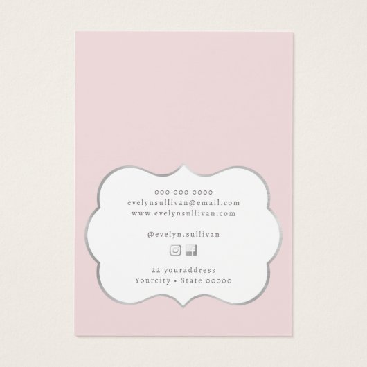 Coquette Rosa Ohrring (Rückseite)