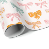 Coquette Rosa Pastellbohnen Geschenkpapier (Rolleneckpunkt)