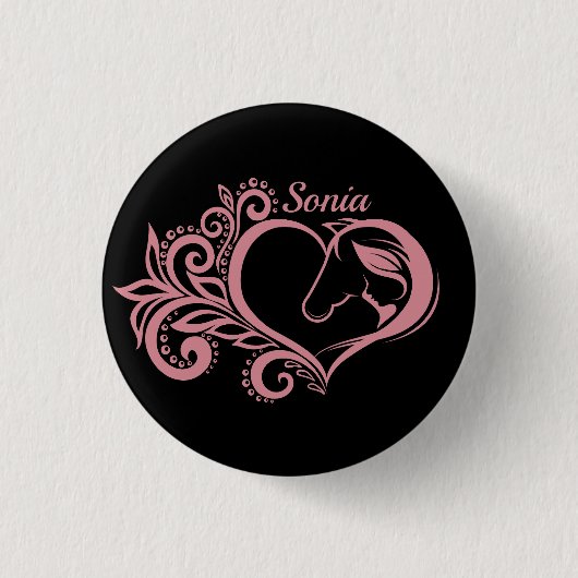 Coquette Rosa Ristorante La Lanchetta Button (Vorderseite)
