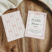 Coquette Rosa Schleifen Streifen Mädchen Baby-Part