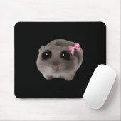 Coquette Sad Hamster Meme Mouse Pad Mousepad (Mit Mouse)
