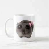 Coquette Sad Hamster Meme Tasse doppelseitig (Links)