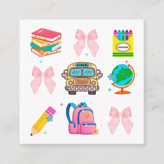 Coquette School, zurück zu den Shirts der Schule,  Begleitkarte (Vorderseite)