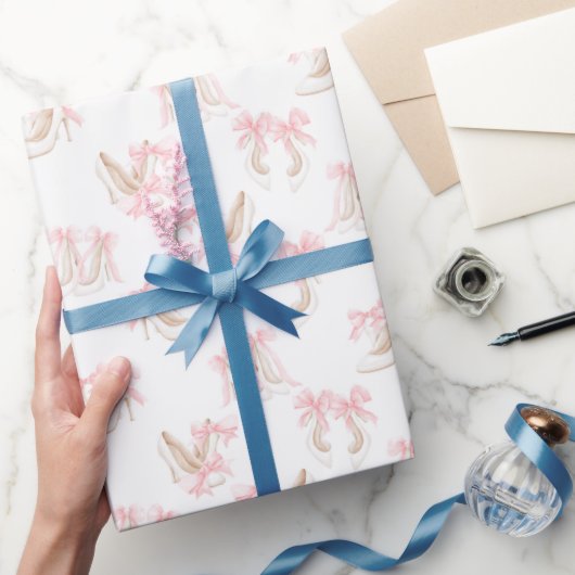 Coquette-Schuhmuster Geschenkpapier (Schenken)