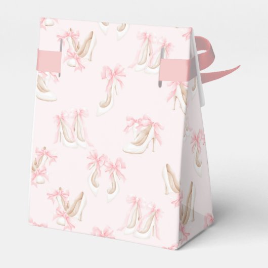 Coquette-Schuhmuster Geschenkschachtel (Rückseite)