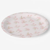 Coquette-Schuhmuster  Pappteller (Schrägansicht)