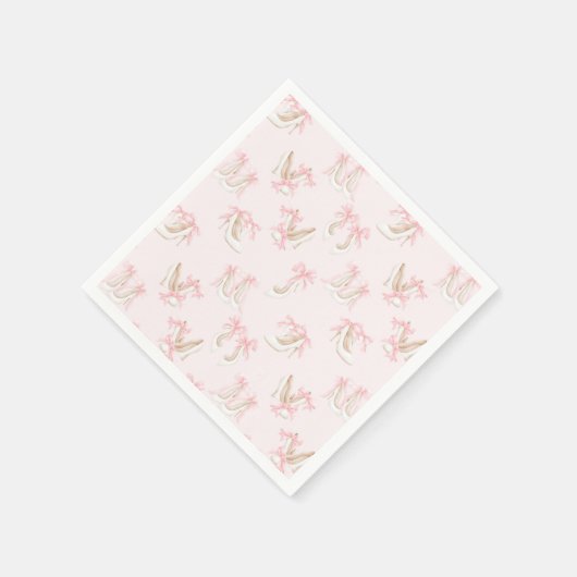 Coquette-Schuhmuster  Serviette (Ecke)