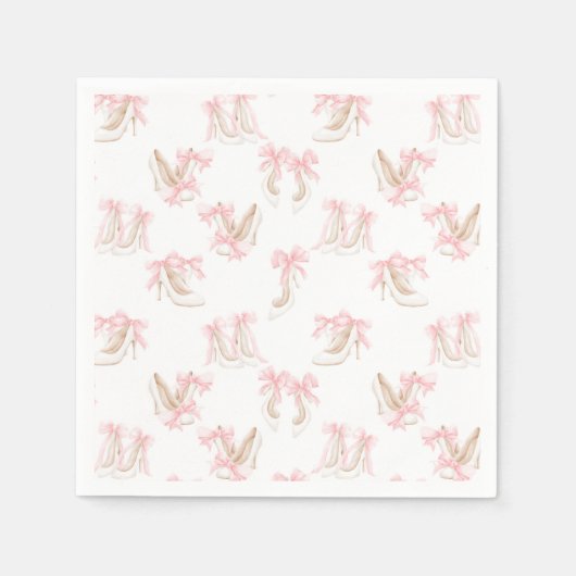 Coquette-Schuhmuster  Serviette (Vorderseite)