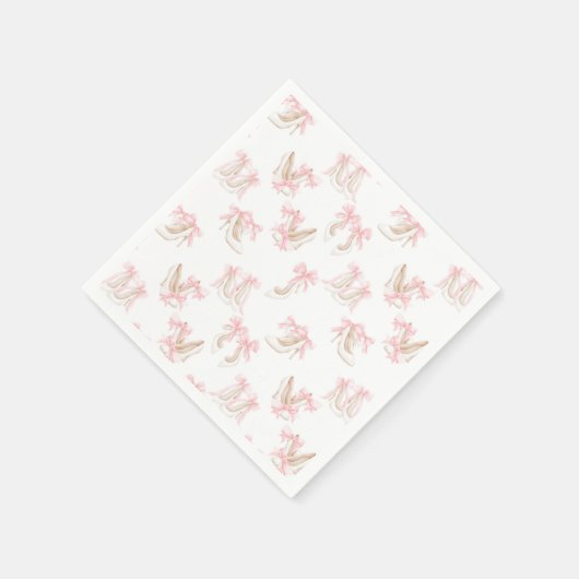 Coquette-Schuhmuster  Serviette (Ecke)