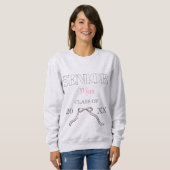 Coquette Senior-Mutter-Absolventin Benutzerdefinie Sweatshirt (Vorne ganz)