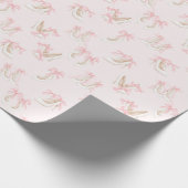 Coquette Shoes Pattern  Geschenkpapier (Ecke)