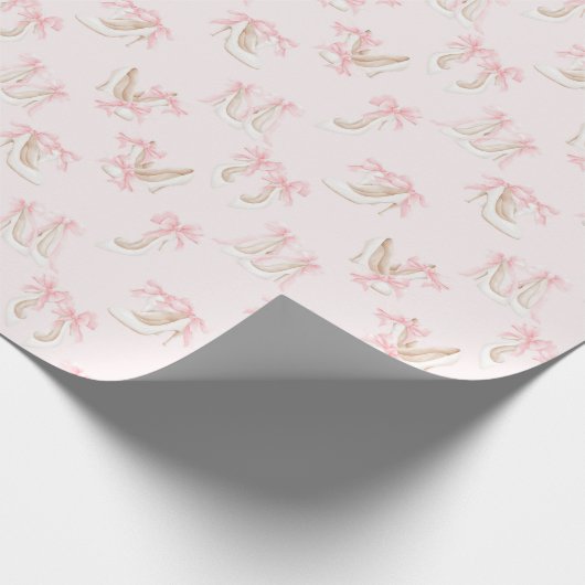 Coquette Shoes Pattern  Geschenkpapier (Ecke)