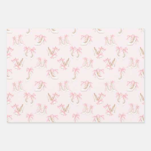 Coquette Shoes Pattern  Geschenkpapier Set (Vorderseite 3)