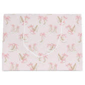 Coquette Shoes Pattern  Große Geschenktüte (Vorderseite)