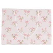 Coquette Shoes Pattern  Große Geschenktüte (Rückseite)