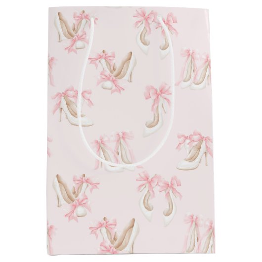 Coquette Shoes Pattern  Mittlere Geschenktüte (Vorderseite)