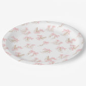 Coquette Shoes Pattern  Pappteller (Schrägansicht)