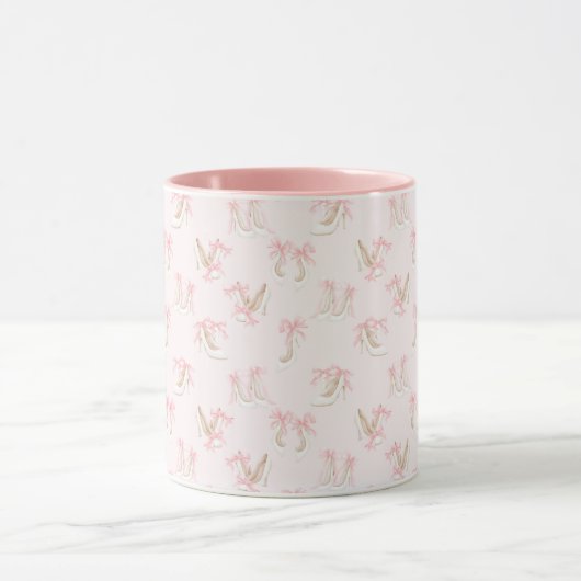 Coquette Shoes Pattern  Tasse (Zentrum)