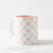 Coquette Shoes Pattern  Zweifarbige Tasse (Vorderseite Links)