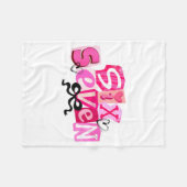 Coquette Six Seven Valentine Funny Saying 67 Meme  Fleecedecke (Vorderseite (Horizontal))