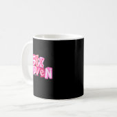 Coquette Six Seven Valentine Funny Saying 67 Meme  Kaffeetasse (Vorderseite Links)