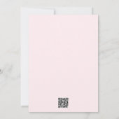 Coquette Strawberry Baby Shower Invitation Einladung (Rückseite)