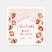Coquette Strawberry Babydusche Serviette (Vorderseite)