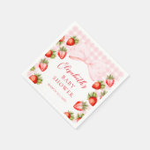 Coquette Strawberry Babydusche Serviette (Ecke)